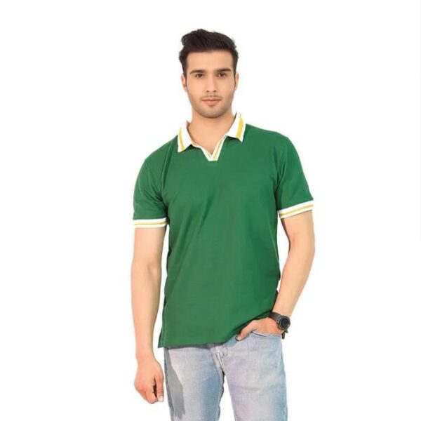 JHOONY COLLAR SHORT SLEEVE POLO SHIRT- GREEN